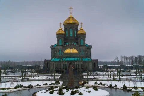 The main temple of the Armed Forces of the Russian Federation. Stock Photos