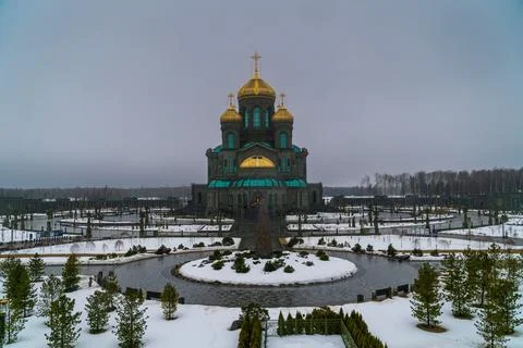 The main temple of the Armed Forces of the Russian Federation. Stock Photos