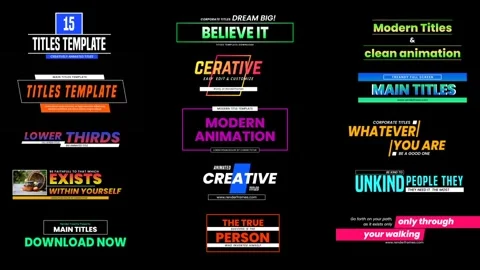 Main Titles 2.0 ~ After Effects Template #153504021 | Pond5