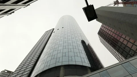 Main Tower in Frankfurt Stock Footage 110895264