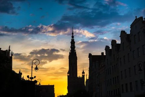 Main Tower in Gdansk Foto stock