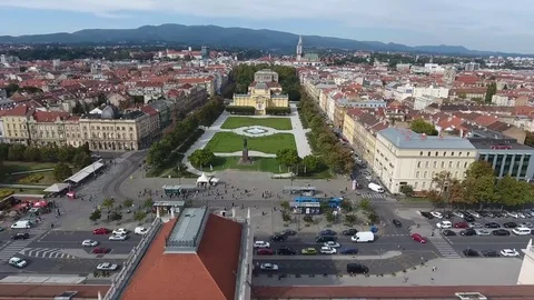 Main train station in Zagreb Stock Footage 82870700