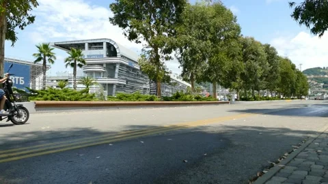 Main tribune of Formula 1 races in Russia Stock Footage 160797150