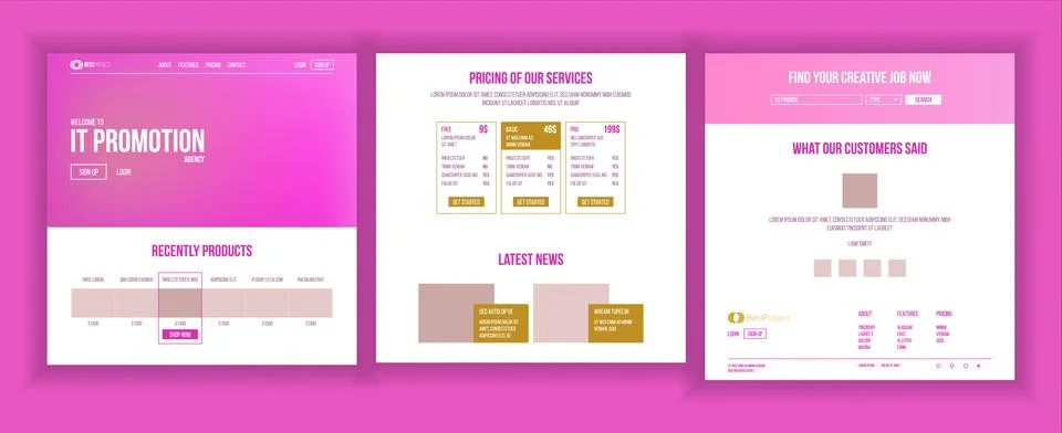 Main Web Page Design . Website Business Graphic. Landing Template. Future Energy Stock Illustration