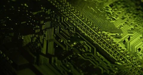 Mainboard chip cpu abstraction circuit board light Stock Photos