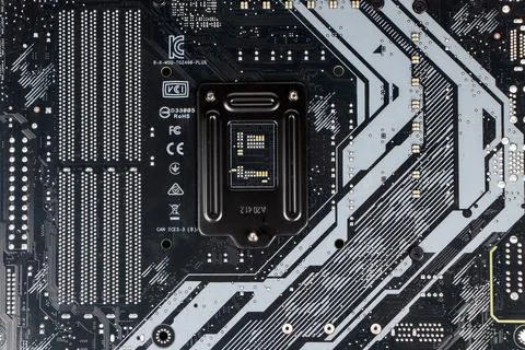 Mainboard Electronic computer background. logic board,cpu motherboard, Main b Foto stock