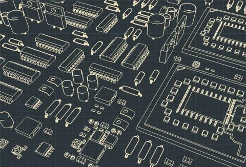 Mainboard Stock Illustration