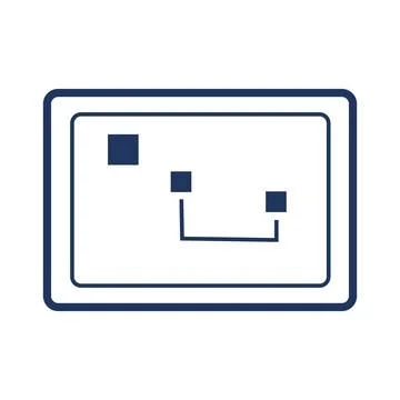 Mainboard, Integrated Board Foundation Of Computer Stock Illustration