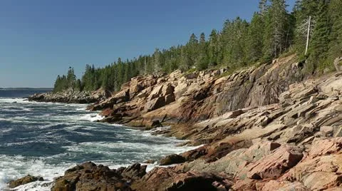 Maine Coast Stock Footage 12421756