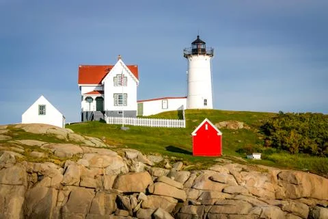 Maine Coastal Lighthouse Stock Photos