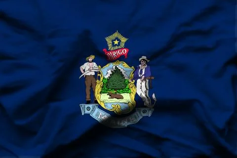 Maine Stock Illustration
