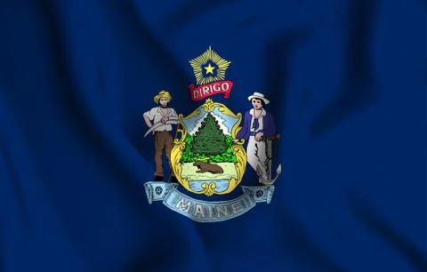 Maine Stock Illustration