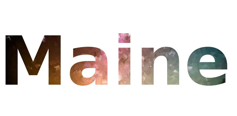 Maine Stock Illustration