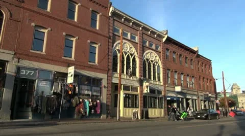 Maine Portland buildings sx Stock Footage