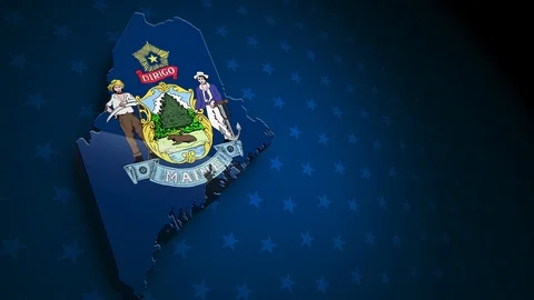 Maine State Election Background 01 Stock Footage 125084680