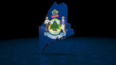 Maine State Election Background 05 Stockbeeldmateriaal 125084697