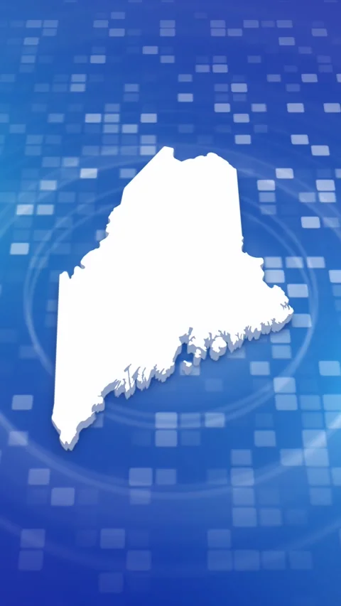 Maine State Map Intro Stock Footage 260129824