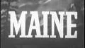 MAINE STATE Vintage Old Travel Tourism Film Title Graphic Leader 8mm 7058 HD Footage