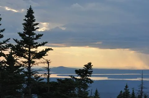Maine Sunset Stock Photos