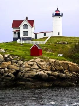 Maine's Nubble Light Stock Photos