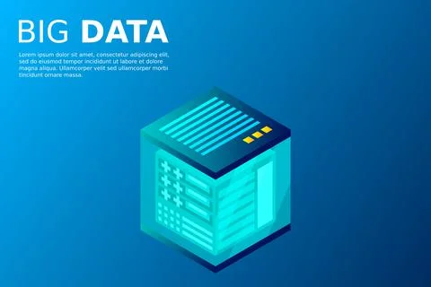 Mainframe, powered server, high technology concept, data center, cloud data s 库存插图