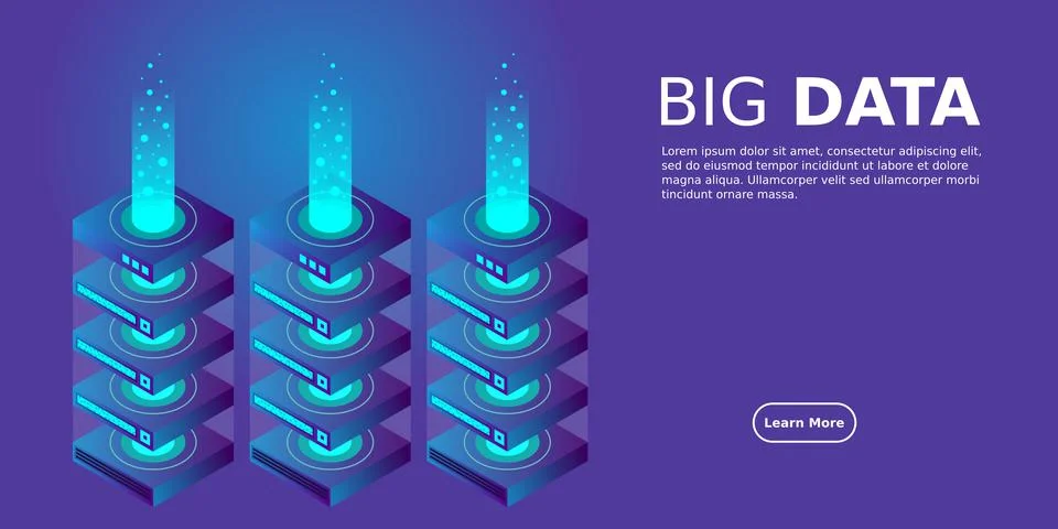 Mainframe, powered server, high technology concept, data center, cloud data s 스톡 일러스트