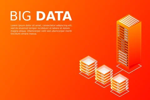 Mainframe, powered server, high technology concept, data center, cloud data s イラスト素材