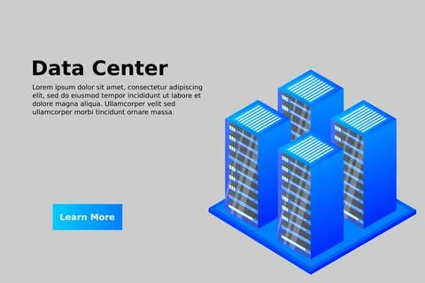 Mainframe, powered server, high technology concept, data center, cloud data s 库存插图