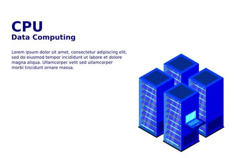 Mainframe, powered server, high technology concept, data center, cloud data s 스톡 일러스트