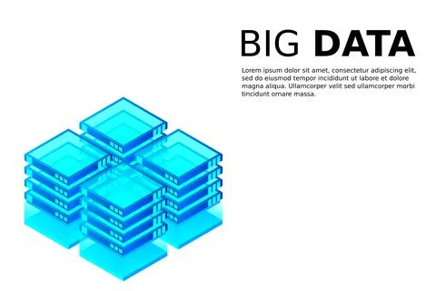 Mainframe, powered server, high technology concept, data center, cloud data s Illustrazione stock