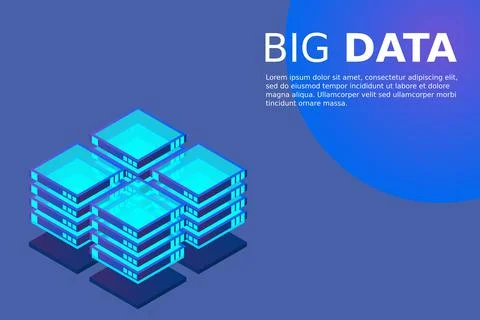 Mainframe, powered server, high technology concept, data center, cloud data s 库存插图