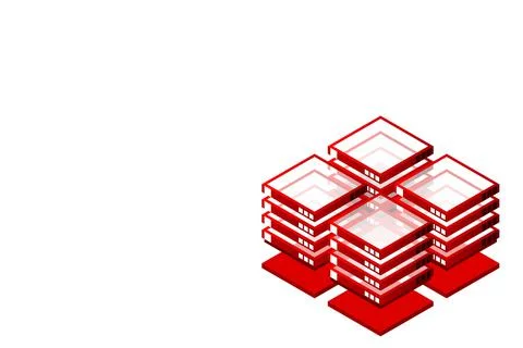 Mainframe, powered server, high technology concept, data center, cloud data s Illustrazione stock