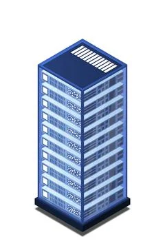 Mainframe, powered server, high technology concept, data center, cloud data s Stock Illustration
