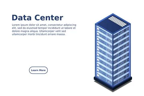 Mainframe, powered server, high technology concept, data center, cloud data s 스톡 일러스트