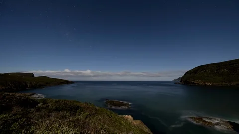 Maingon Bay at Night Stock-Footage 91972895