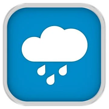 Mainly cloudy with considerable amount of rain sign Stockillustratie