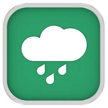 Mainly cloudy with considerable amount of rain sign Stockillustratie