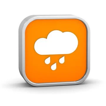 Mainly cloudy with considerable amount of rain sign Stockillustratie