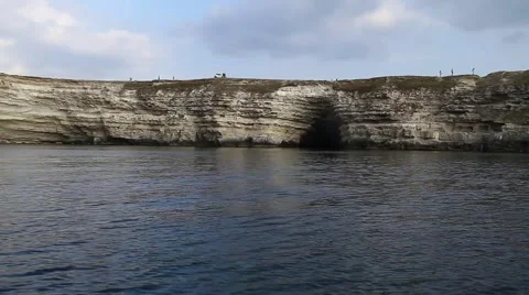 Mainsail in the rock by the sea Stock Footage 67532497