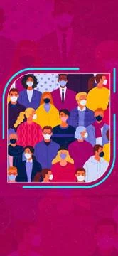 Maintain distance Stock Illustration