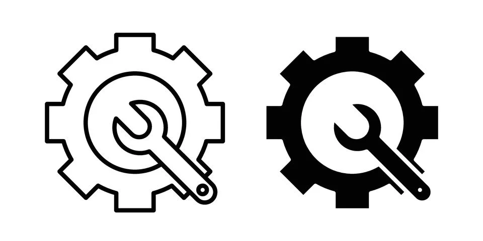 Maintainance icon design. Simple Vector illustrations.. 스톡 일러스트