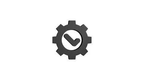 Maintenance 3D rendering rotating gear mechanism wheel for teamwork success.. Vidéo 313462775