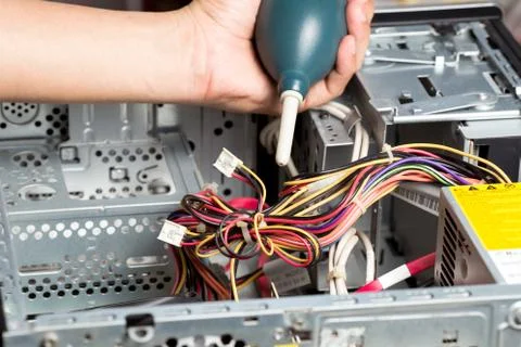 Maintenance computer Stock Photos