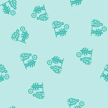 Maintenance electric grid line seamless pattern Illustrazione stock