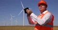 Maintenance Engineer Examine Wind Turbines Green Alternative Energy Generators 4k or 4k+ Resolution