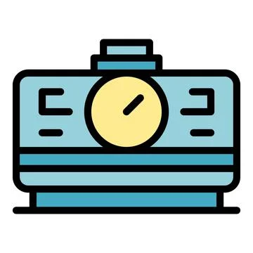 Maintenance generator icon vector flat イラスト素材