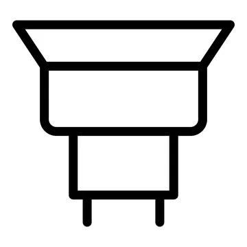 Maintenance gutter icon, outline style Stock Illustration