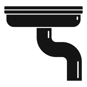 Maintenance gutter icon, simple style Illustrazione stock