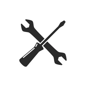 Maintenance logo icon Illustrazione stock