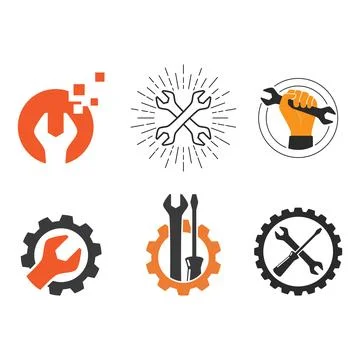 Maintenance logo icon Illustration